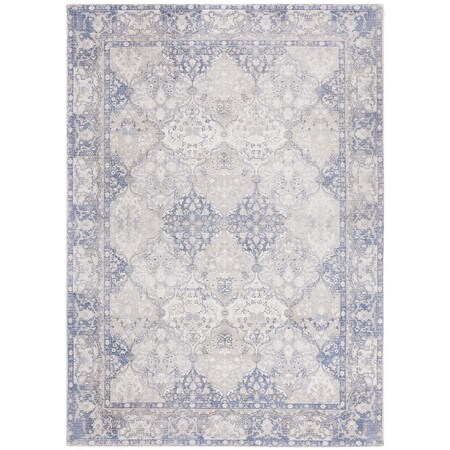 Safavieh 5 x 8 ft. Restoration Vintage Hand Loomed Rectangle Area Rug Ivory & Blue RVT705A-5